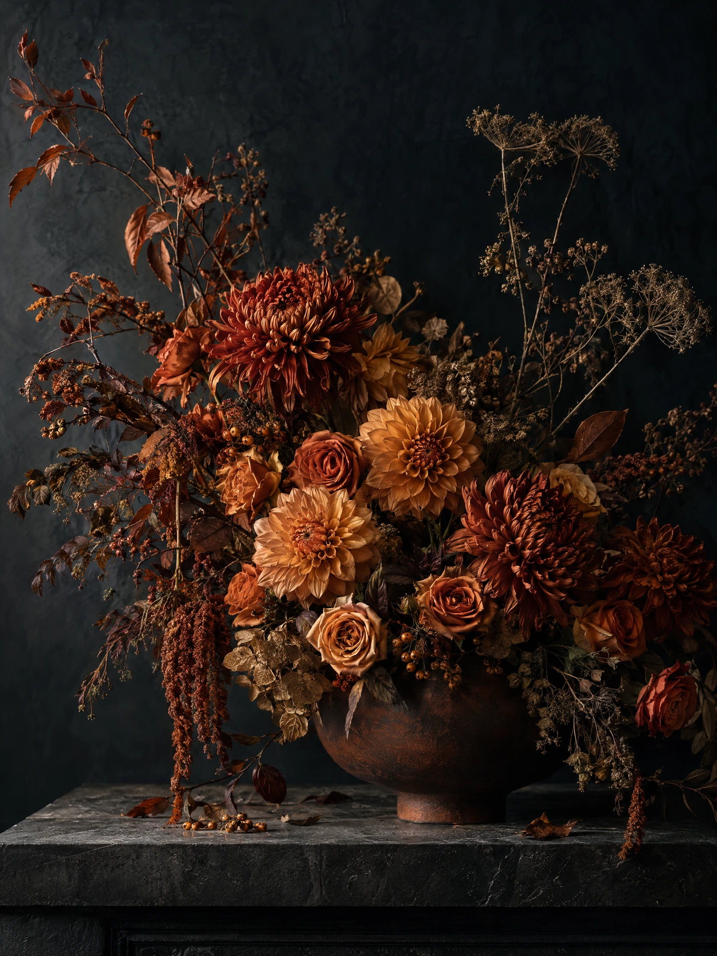 Autumn Reverie: A study in amber & rust